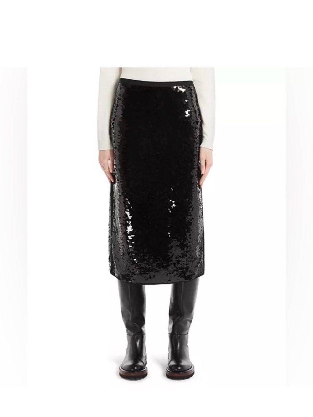 Weekend Max Mars Sequin Pencil Midi Skirt XL